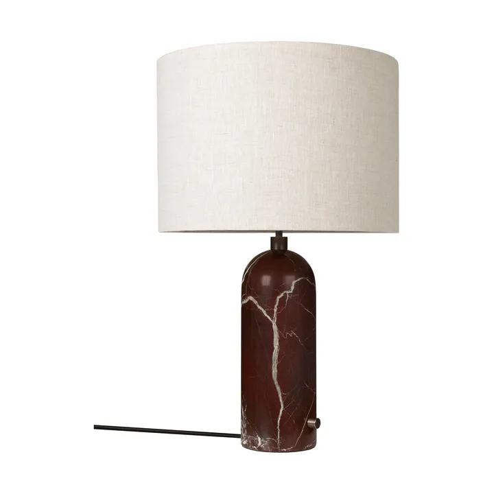 Gravity L Tischleuchte - Maroon marble-canvas - GUBI