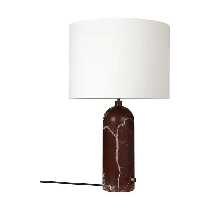 Gravity L Tischleuchte - Maroon marble-white - GUBI