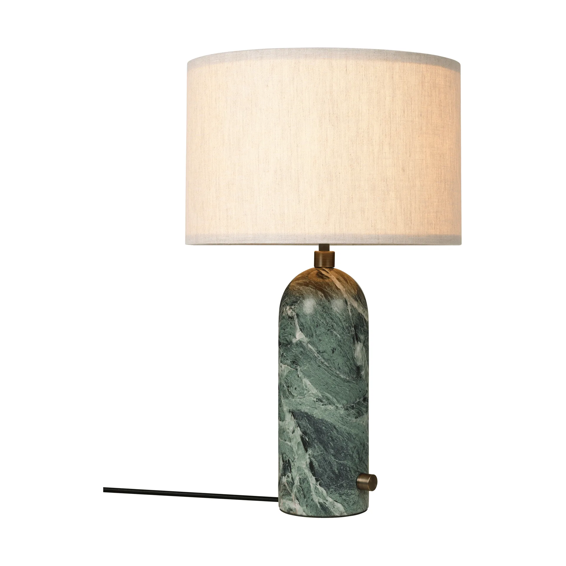Gravity S Tischleuchte, Emerald marble-canvas GUBI