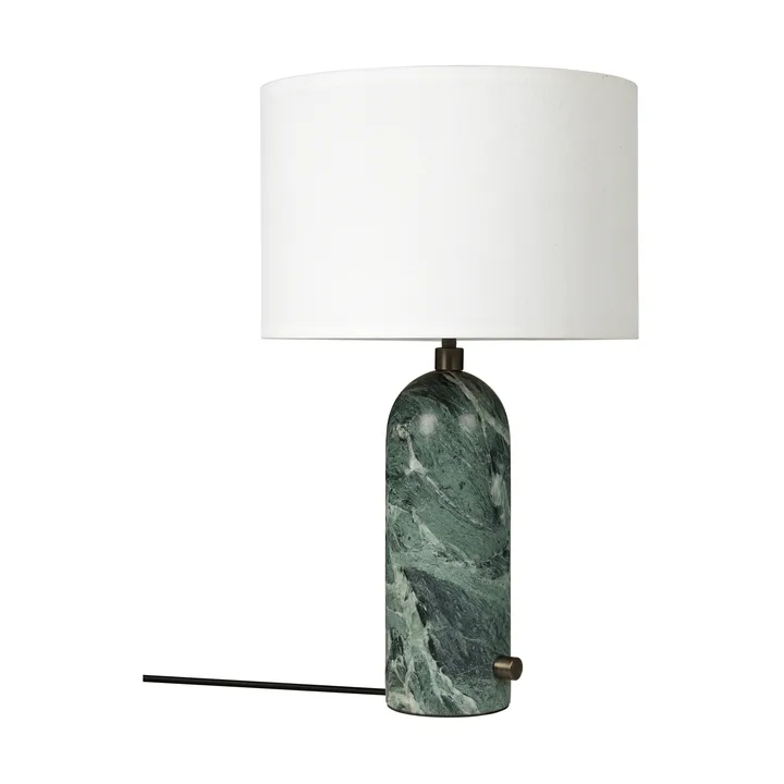 Gravity S Tischleuchte - Emerald marble-white - GUBI