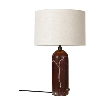 Gravity S Tischleuchte - Maroon marble-canvas - GUBI