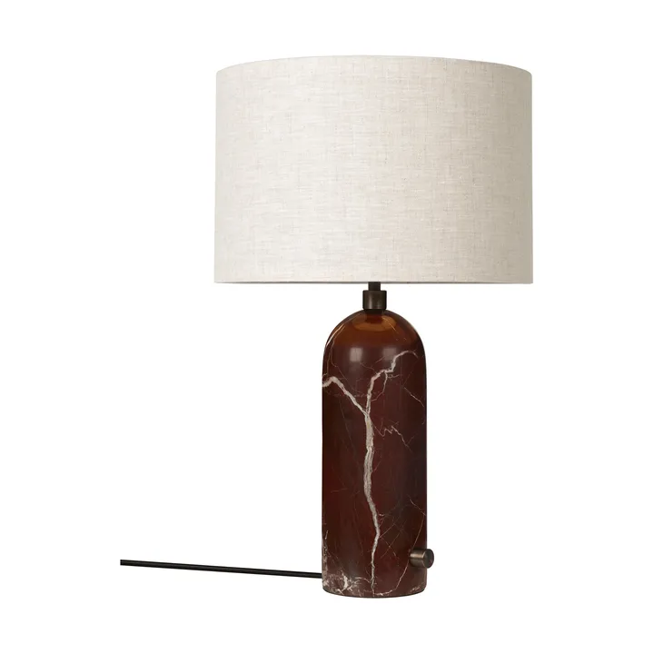 Gravity S Tischleuchte - Maroon marble-canvas - GUBI