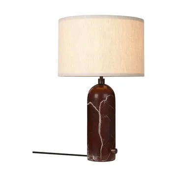 Gravity S Tischleuchte - Maroon marble-canvas - GUBI
