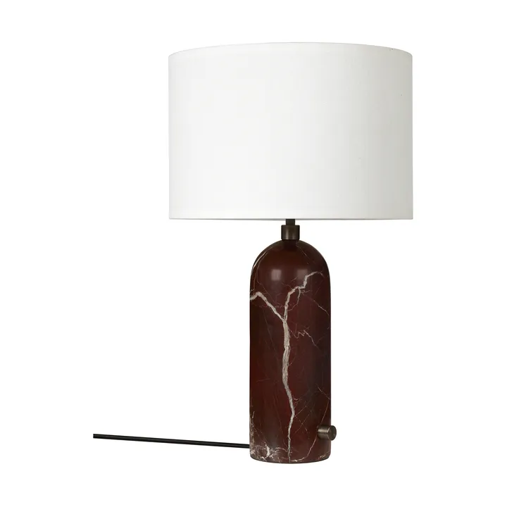 Gravity S Tischleuchte - Maroon marble-white - GUBI