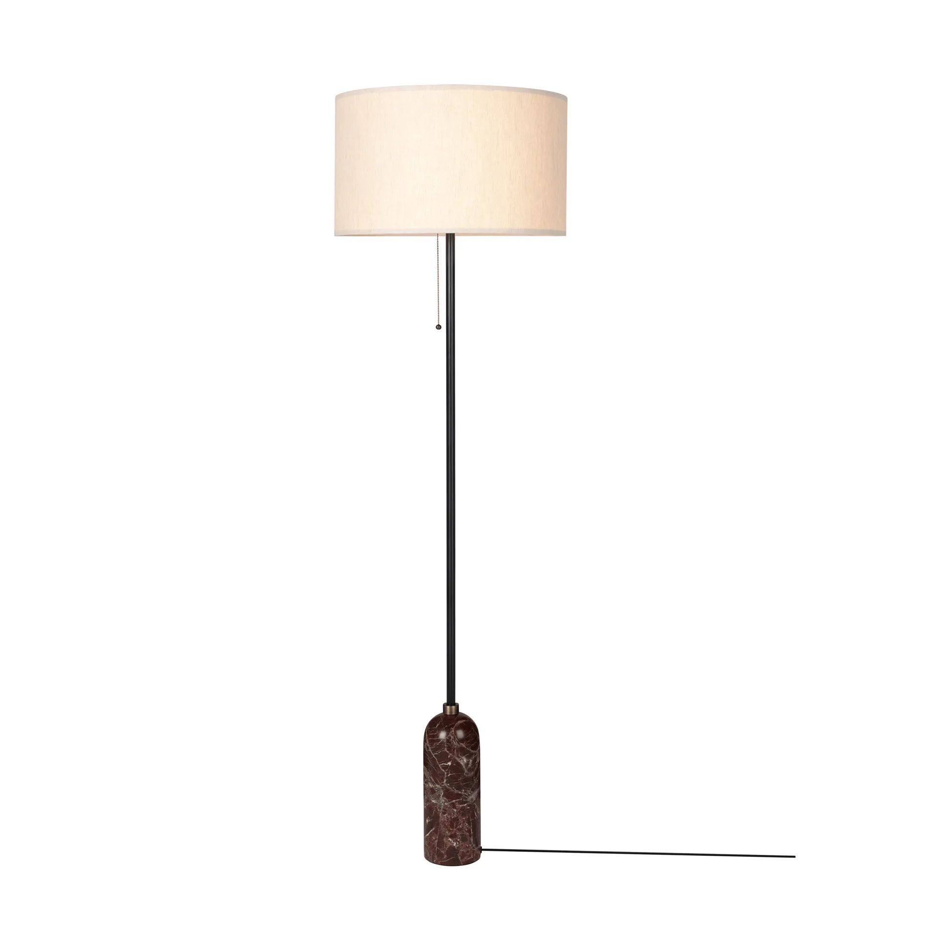 Gravity Stehleuchte, Maroon marble-canvas GUBI