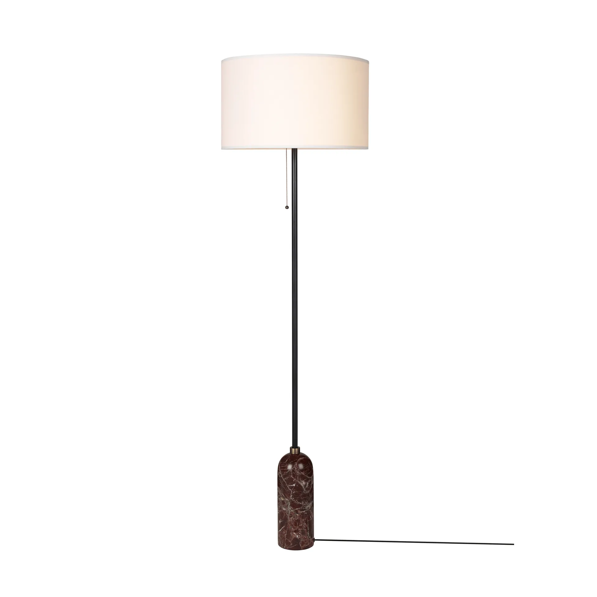 Gravity Stehleuchte, Maroon marble-white GUBI
