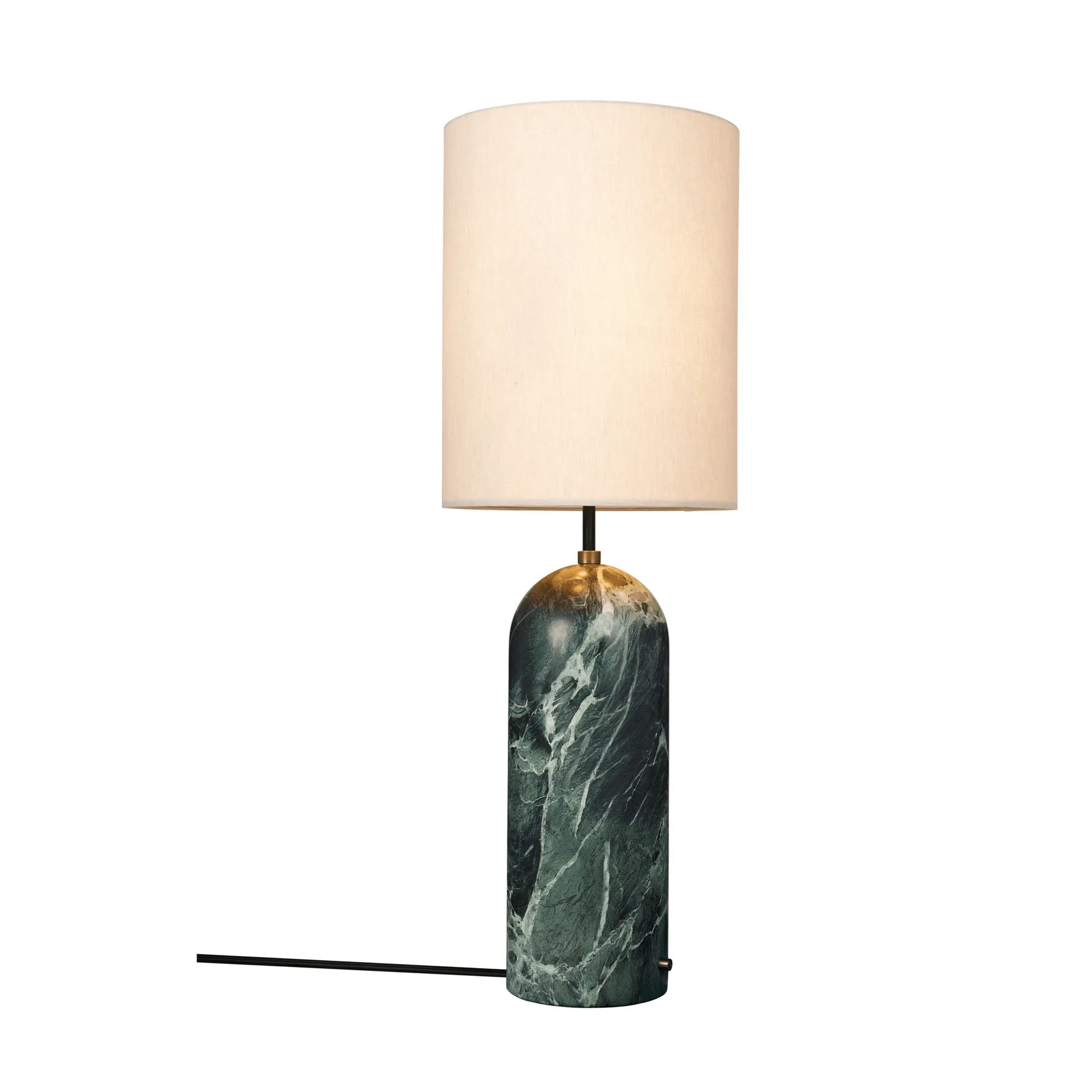 Gravity XL Stehleuchte, Emerald marble-canvas GUBI