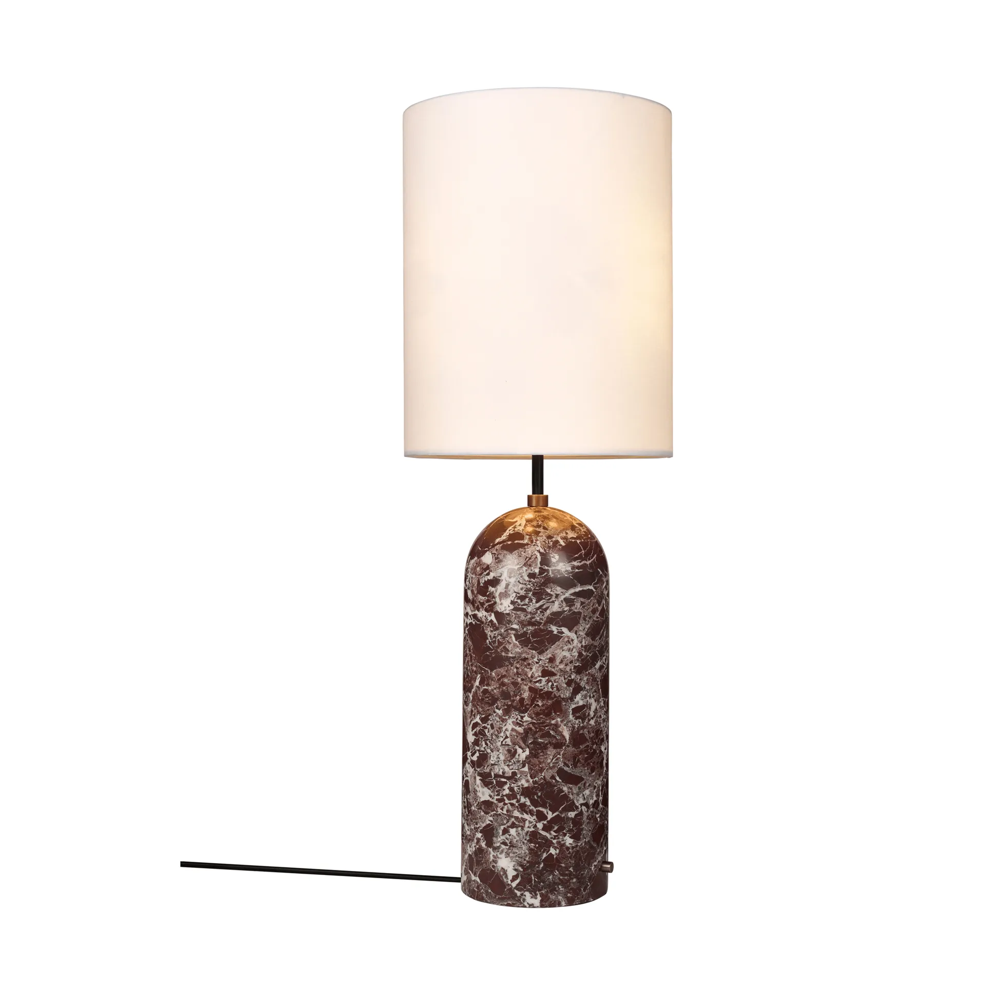Gravity XL Stehleuchte, Maroon marble-white GUBI