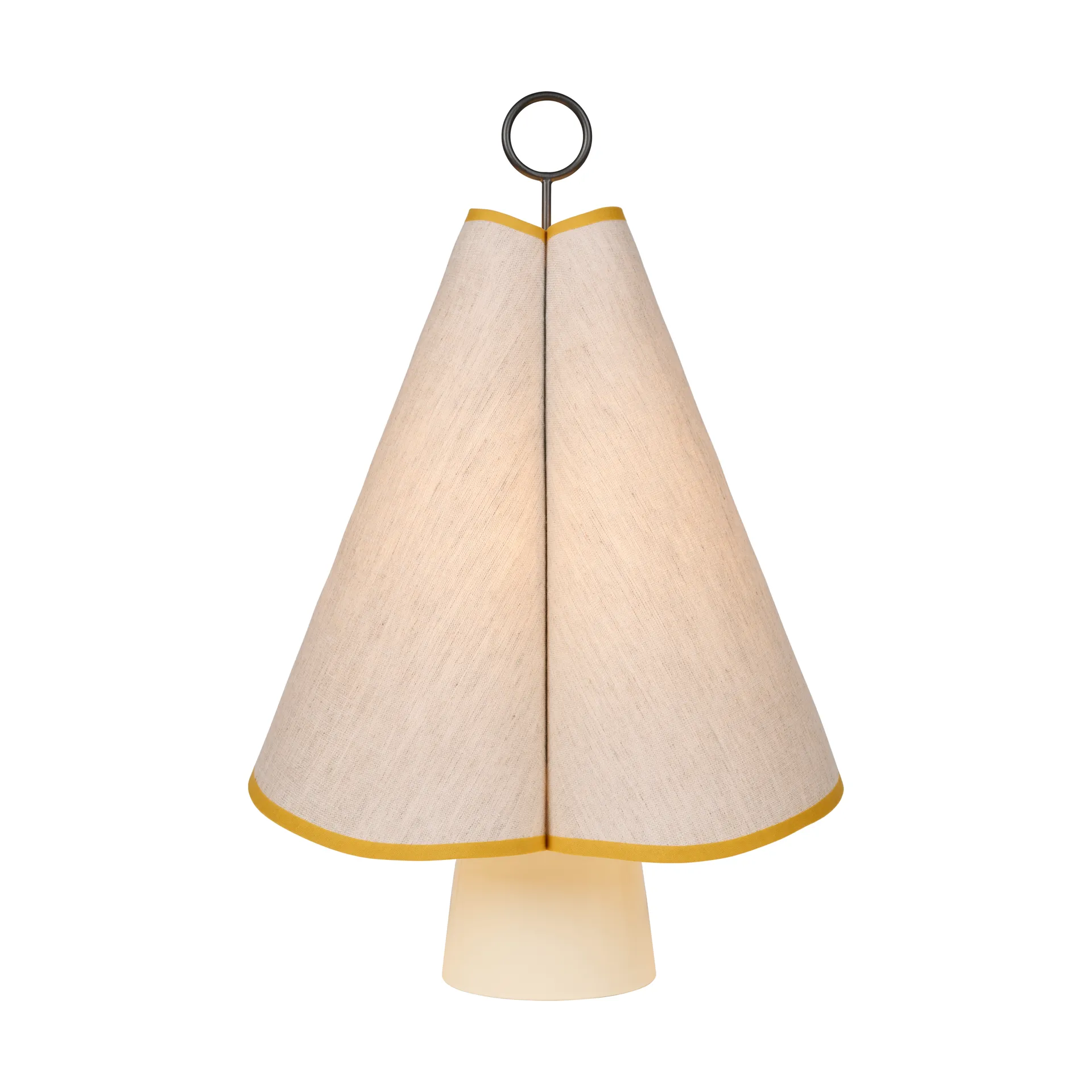 Hornbæk tragbare Tischlampe, Poppy yellow GUBI