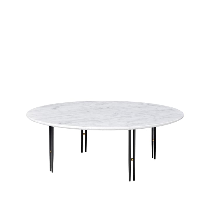 IOI Beistelltisch - White carrara marble-schwarzes Gestell Ø100 - GUBI