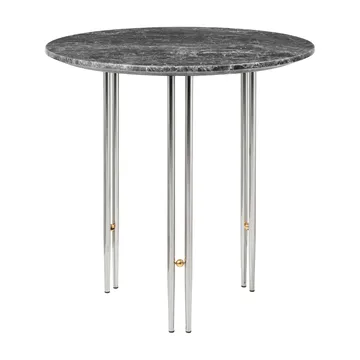 IOI Couchtisch Ø50cm - Chrom-Messing-grauer Marmor - GUBI