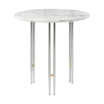 IOI Couchtisch Ø50cm - Chrom-Messing-weißer Marmor - GUBI