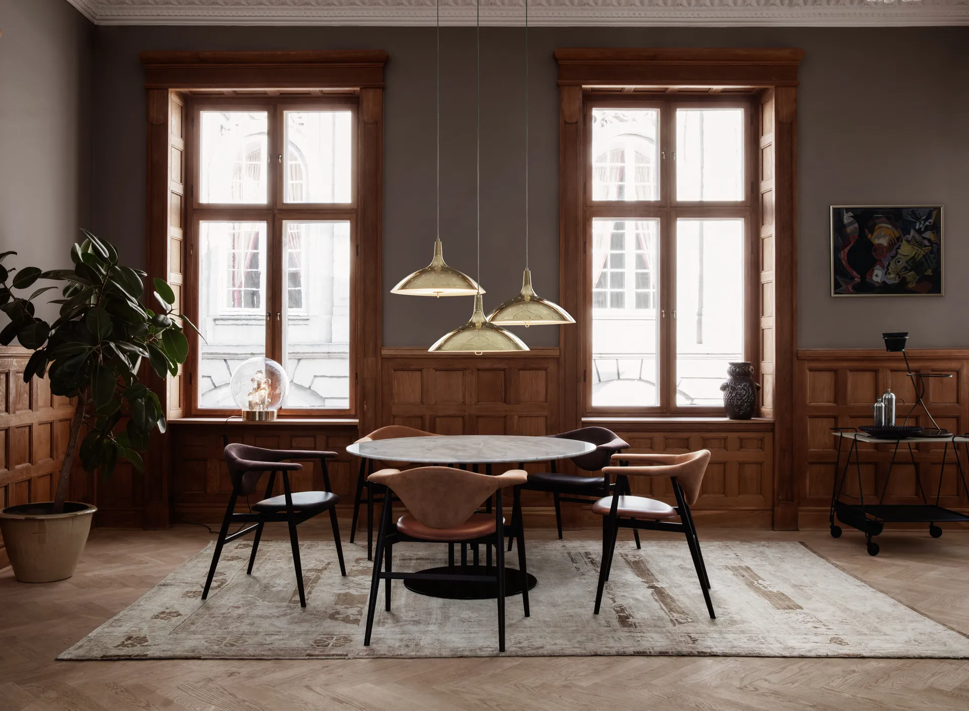 Masculo dining chair, Eero special FR 106-walnut GUBI