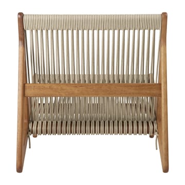 MR01 Initial outdoor lounge chair - Geöltes Irokoholz - Gubi