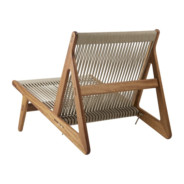 MR01 Initial outdoor lounge chair - Geöltes Irokoholz - Gubi