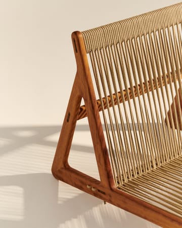 MR01 Initial outdoor lounge chair - Geöltes Irokoholz - Gubi