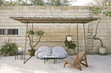 MR01 Initial outdoor lounge chair - Geöltes Irokoholz - Gubi