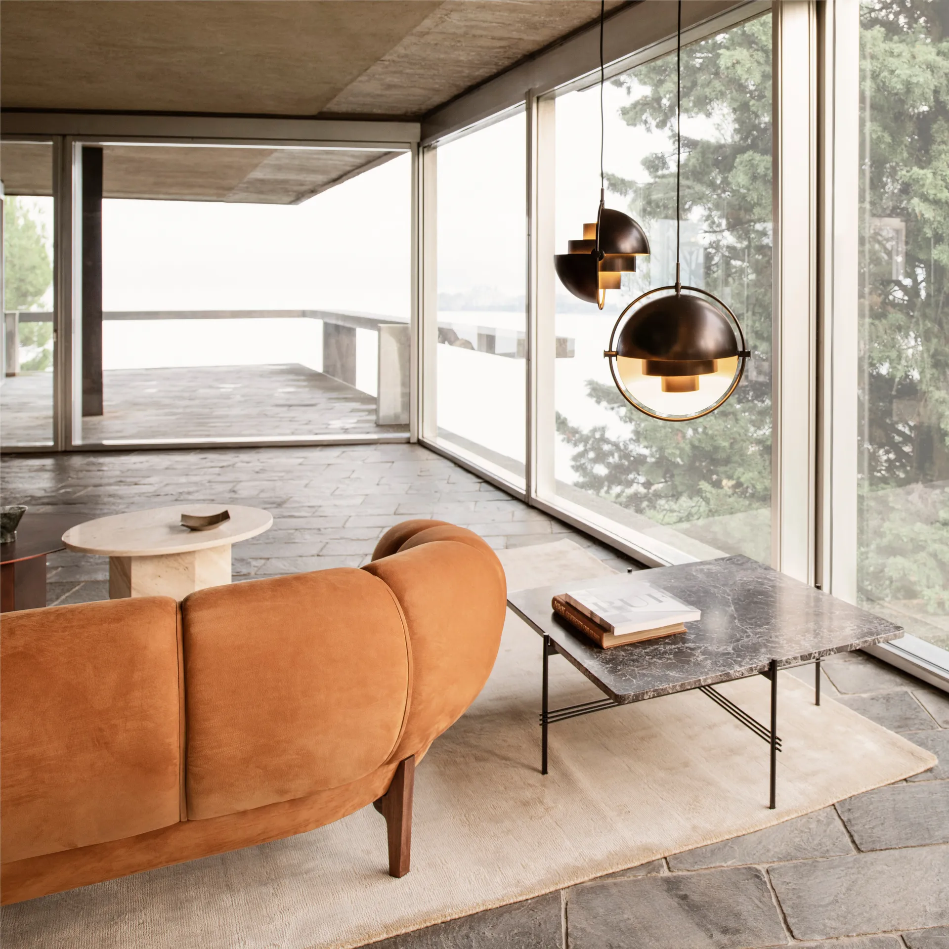 Multi-Lite Pendelleuchte small, Antik Messing GUBI