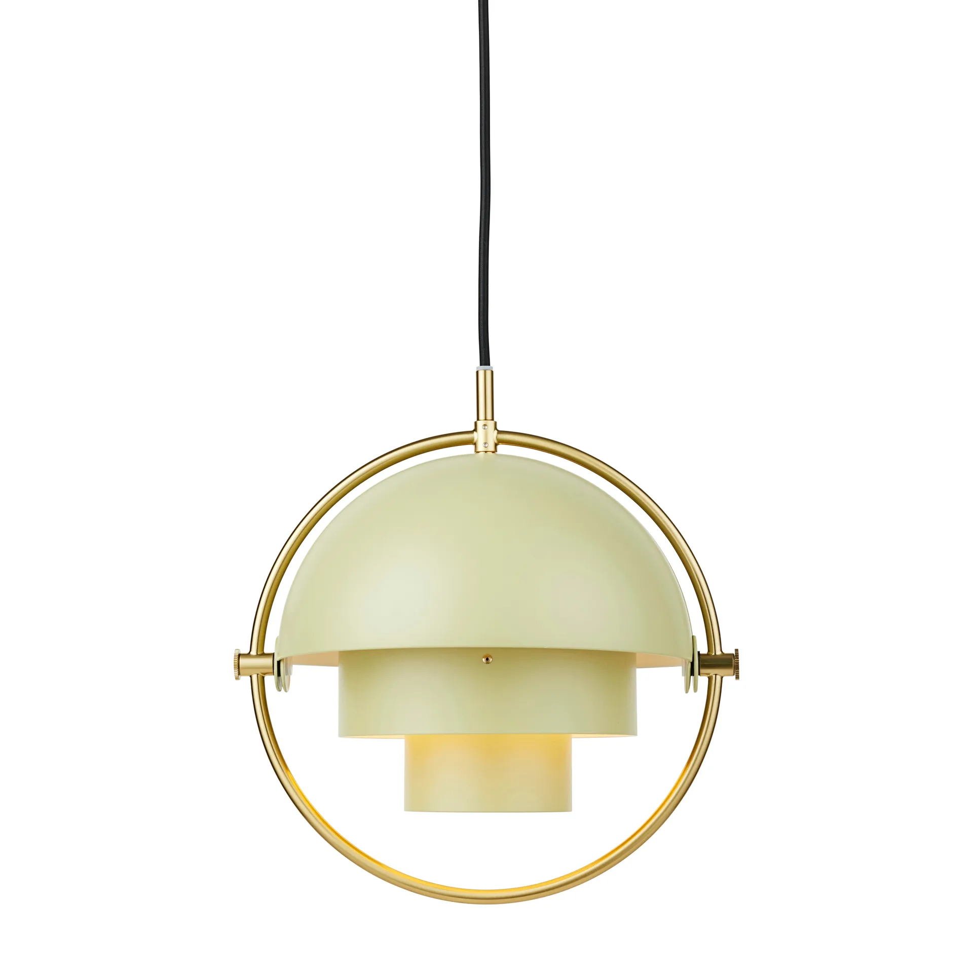 Multi-Lite Pendelleuchte small, Brass-desert sage GUBI