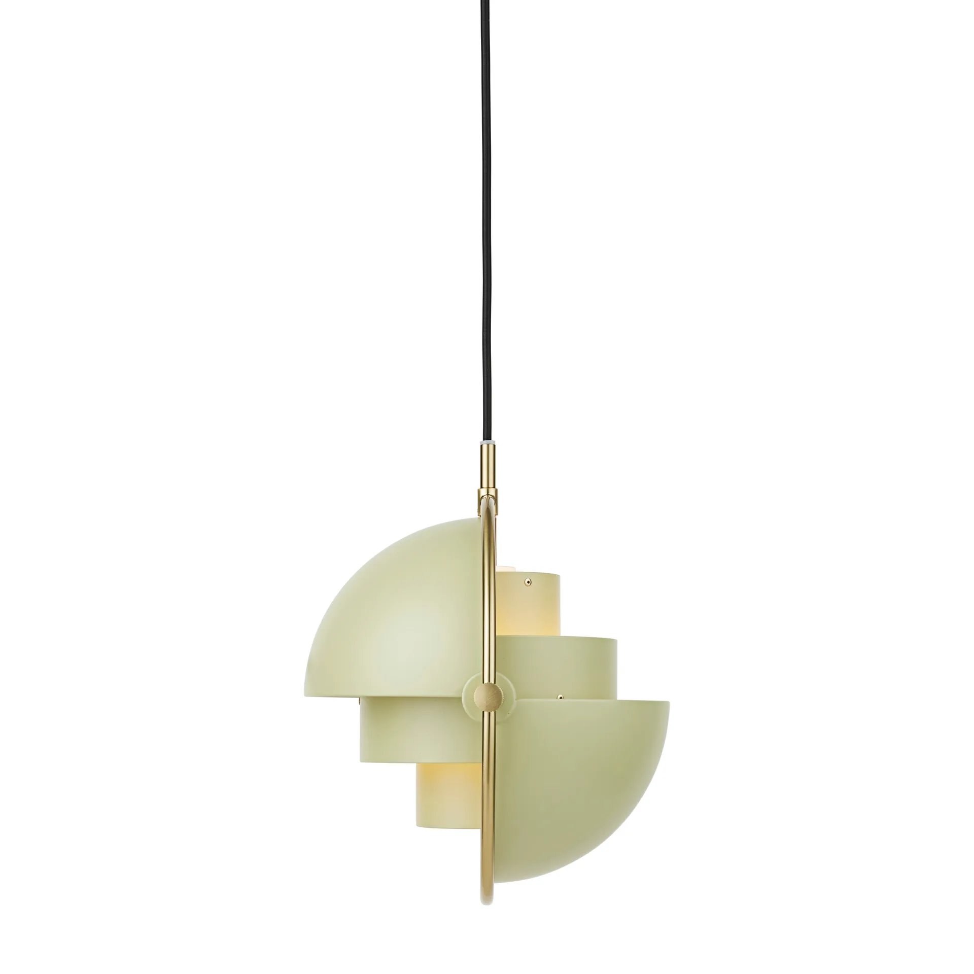 Multi-Lite Pendelleuchte small, Brass-desert sage GUBI