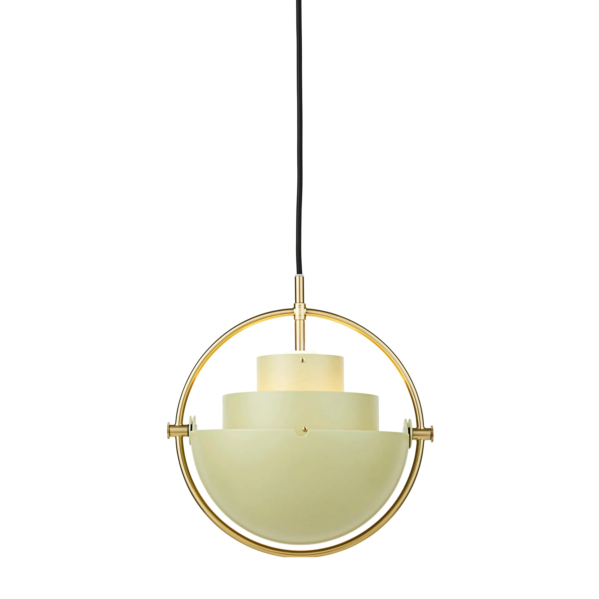 Multi-Lite Pendelleuchte small, Brass-desert sage GUBI