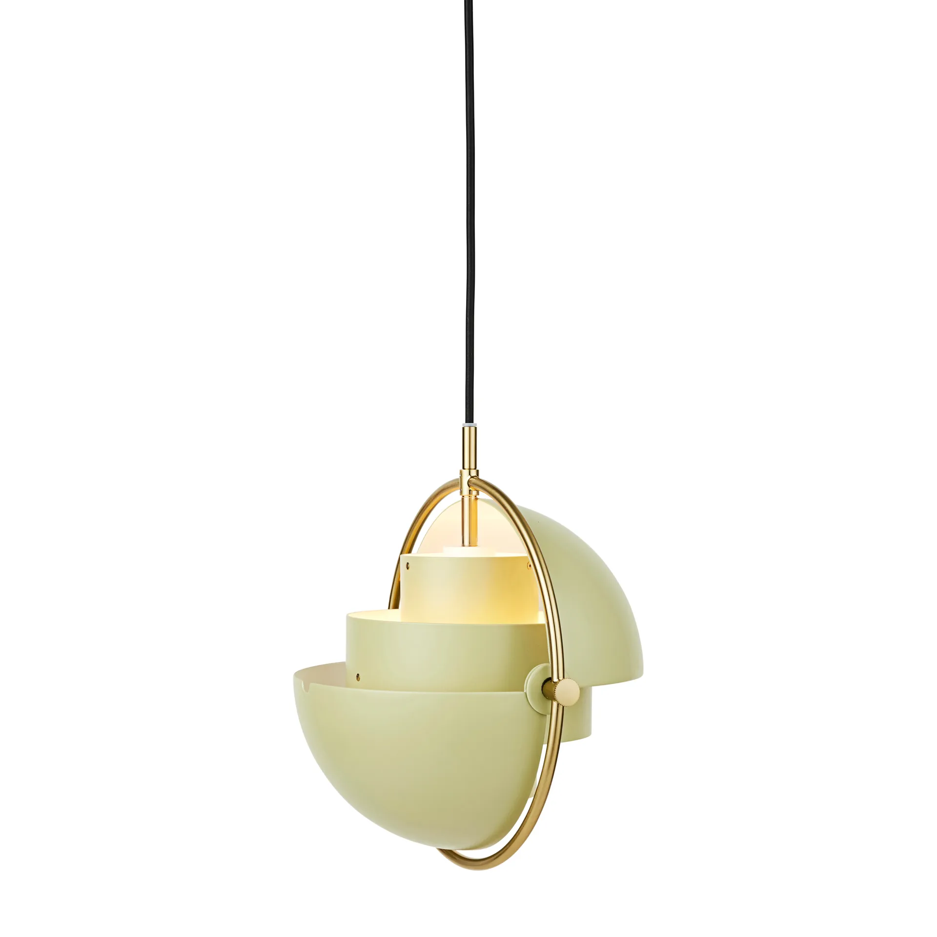 Multi-Lite Pendelleuchte small, Brass-desert sage GUBI