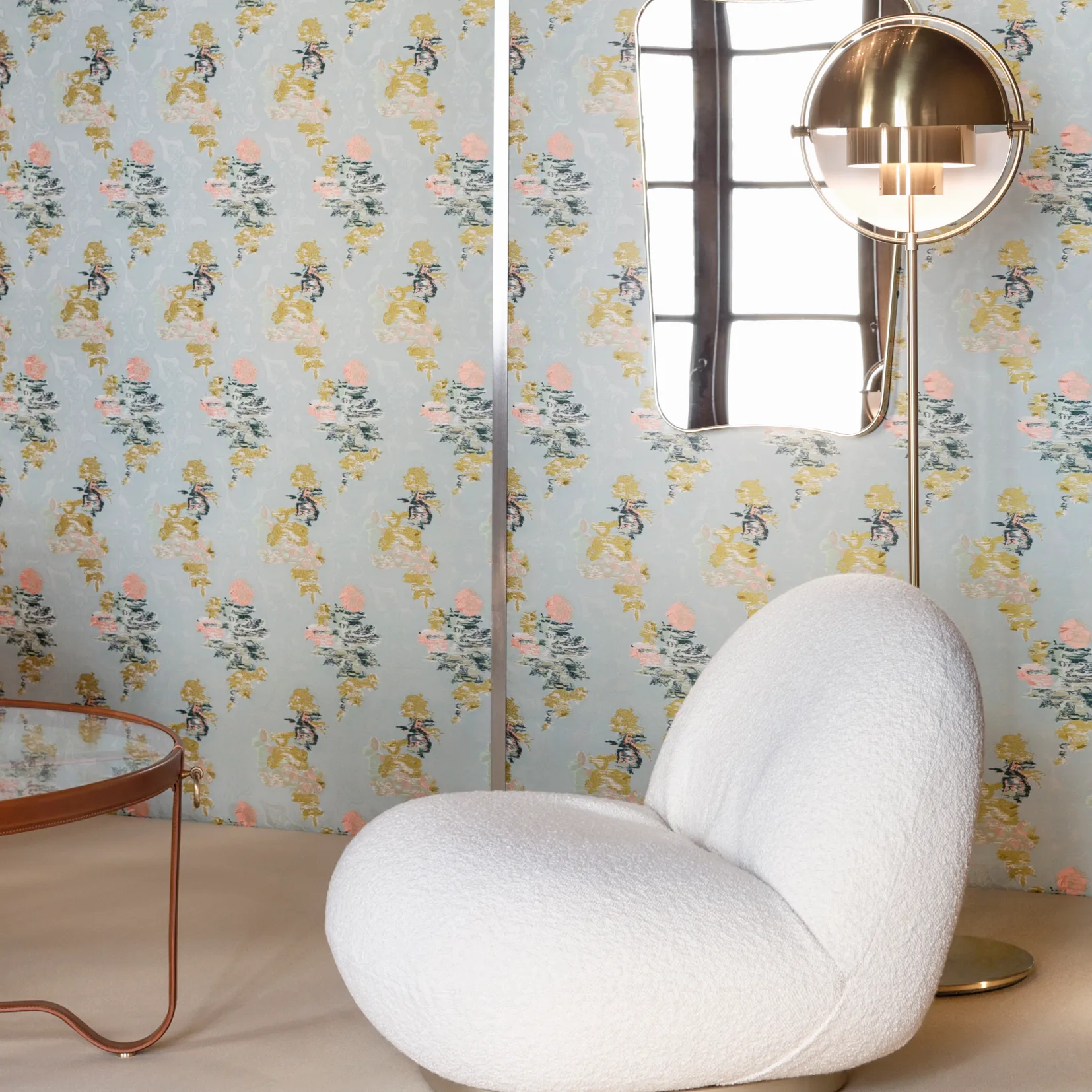 Multi-Lite Stehleuchte, Messing-Messing GUBI