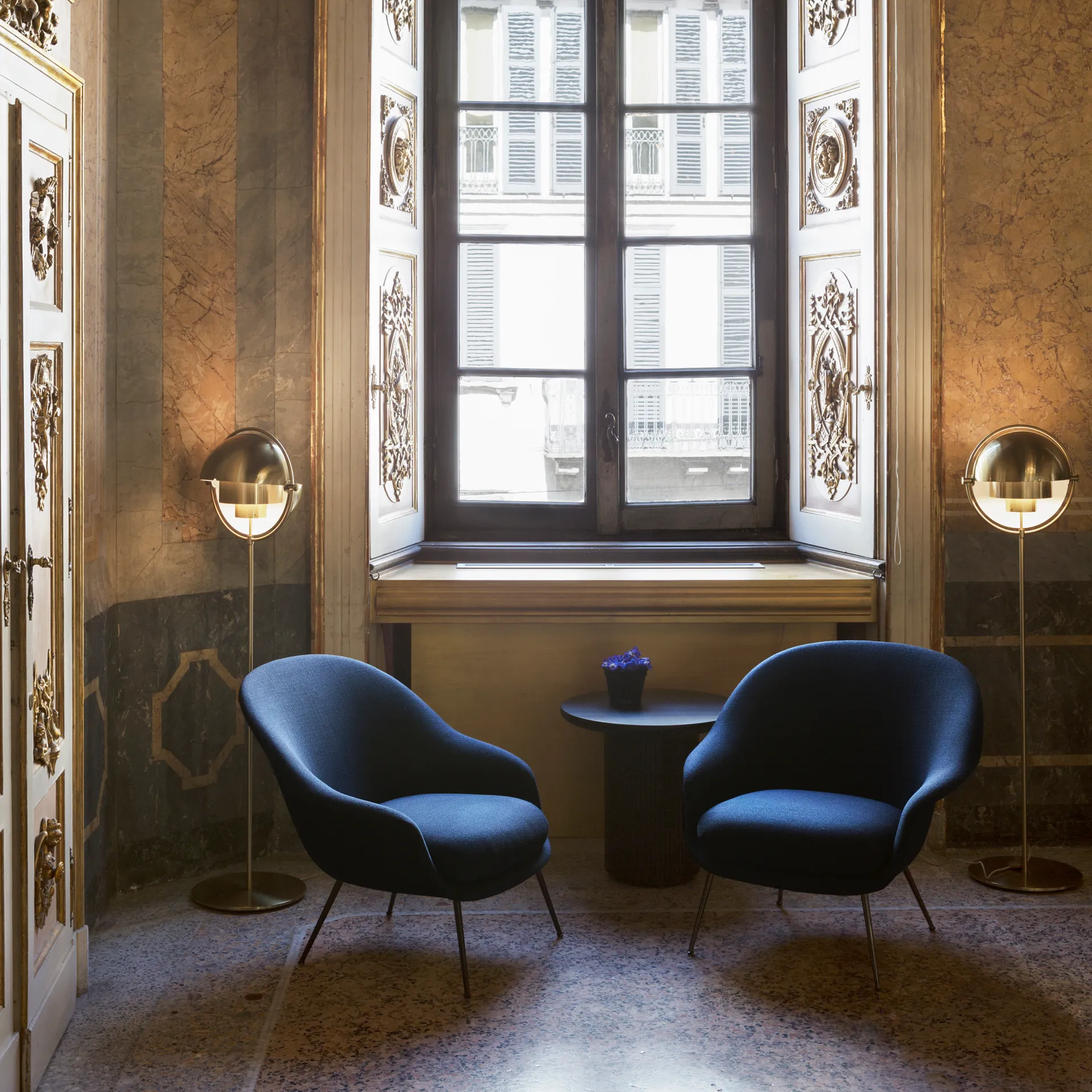 Multi-Lite Stehleuchte, Messing-Messing GUBI