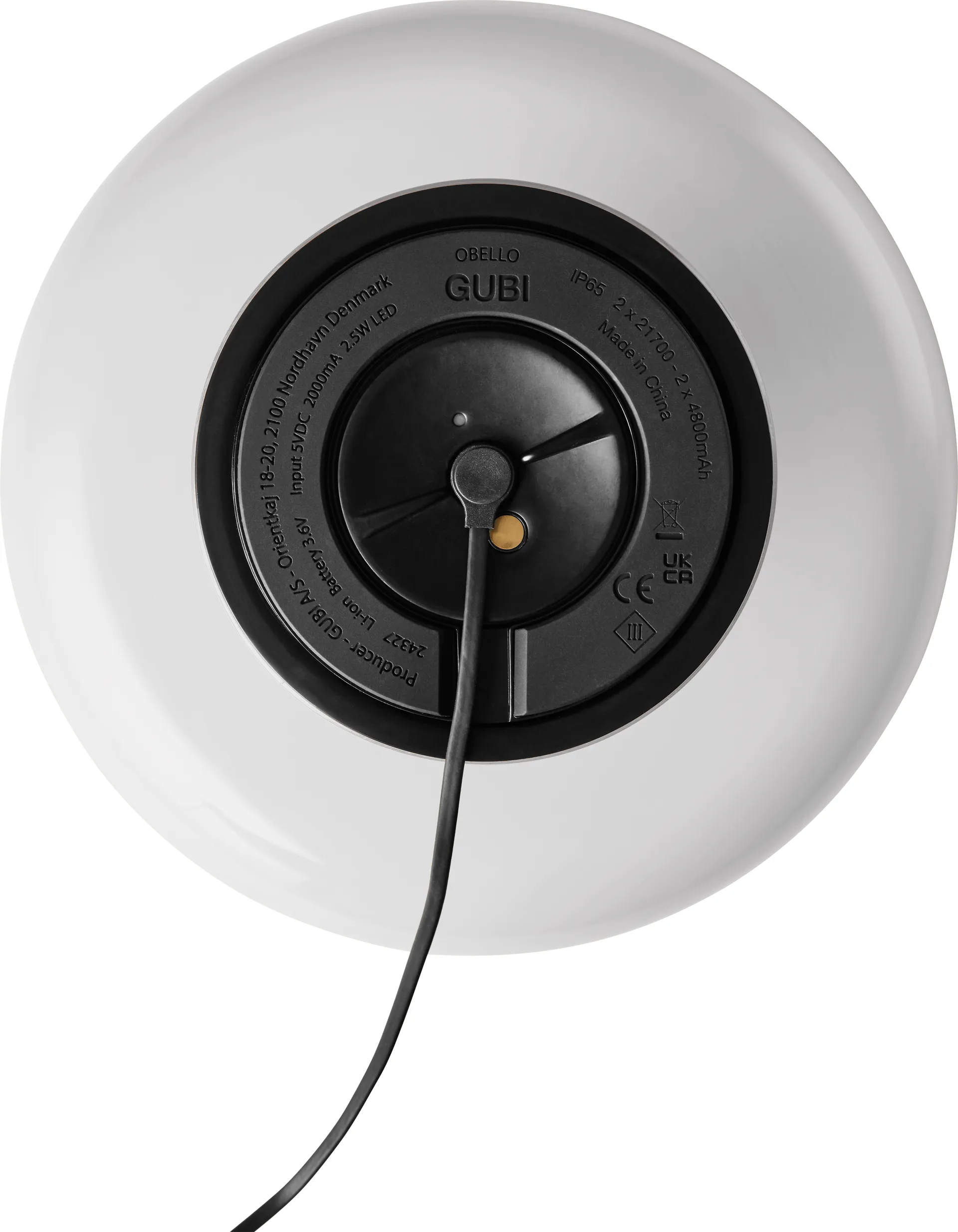 Obello Tischleuchte, Pearl white GUBI