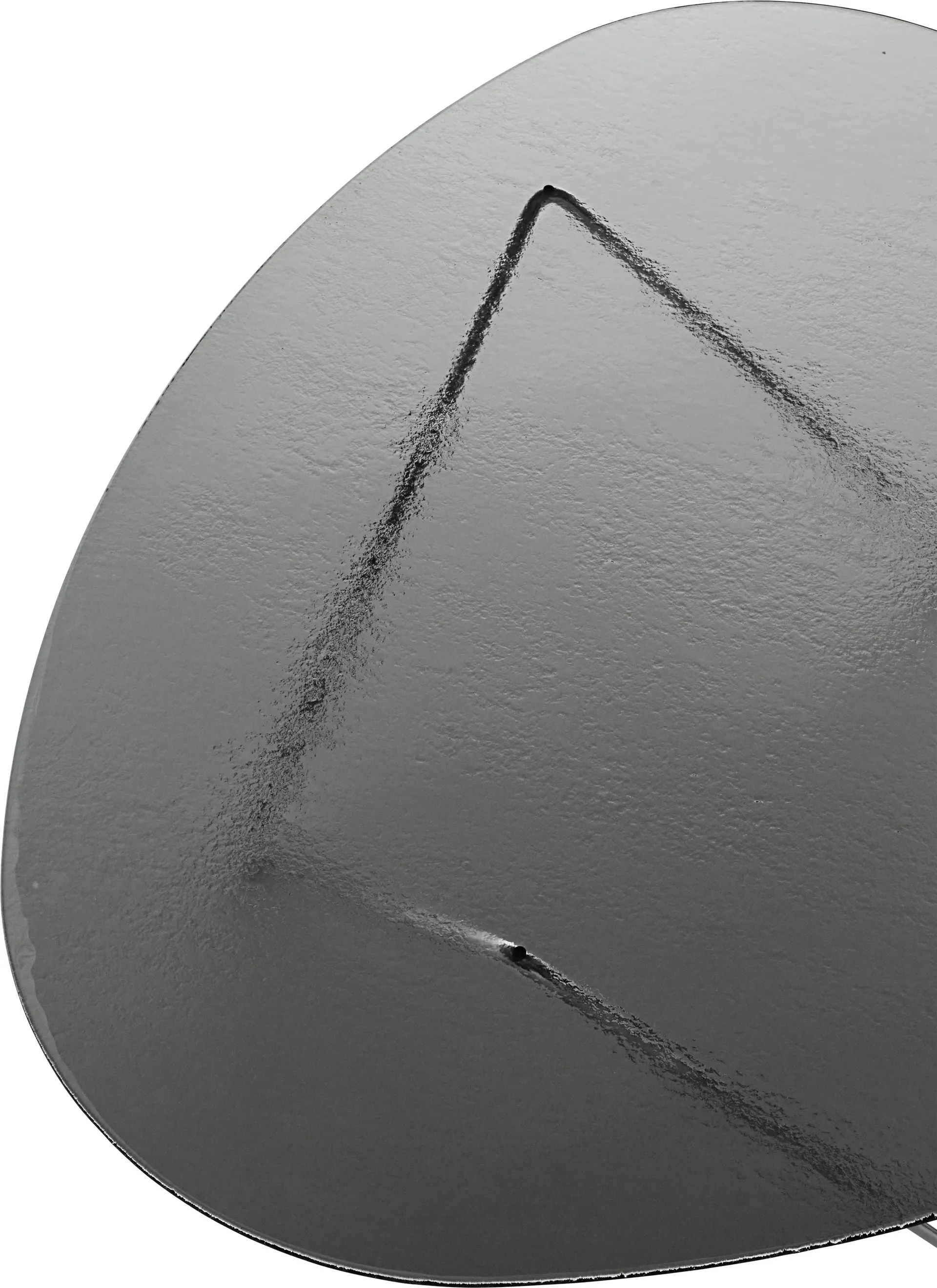 Pedrera Beistelltisch, Chrom-Strukturglas smoke GUBI