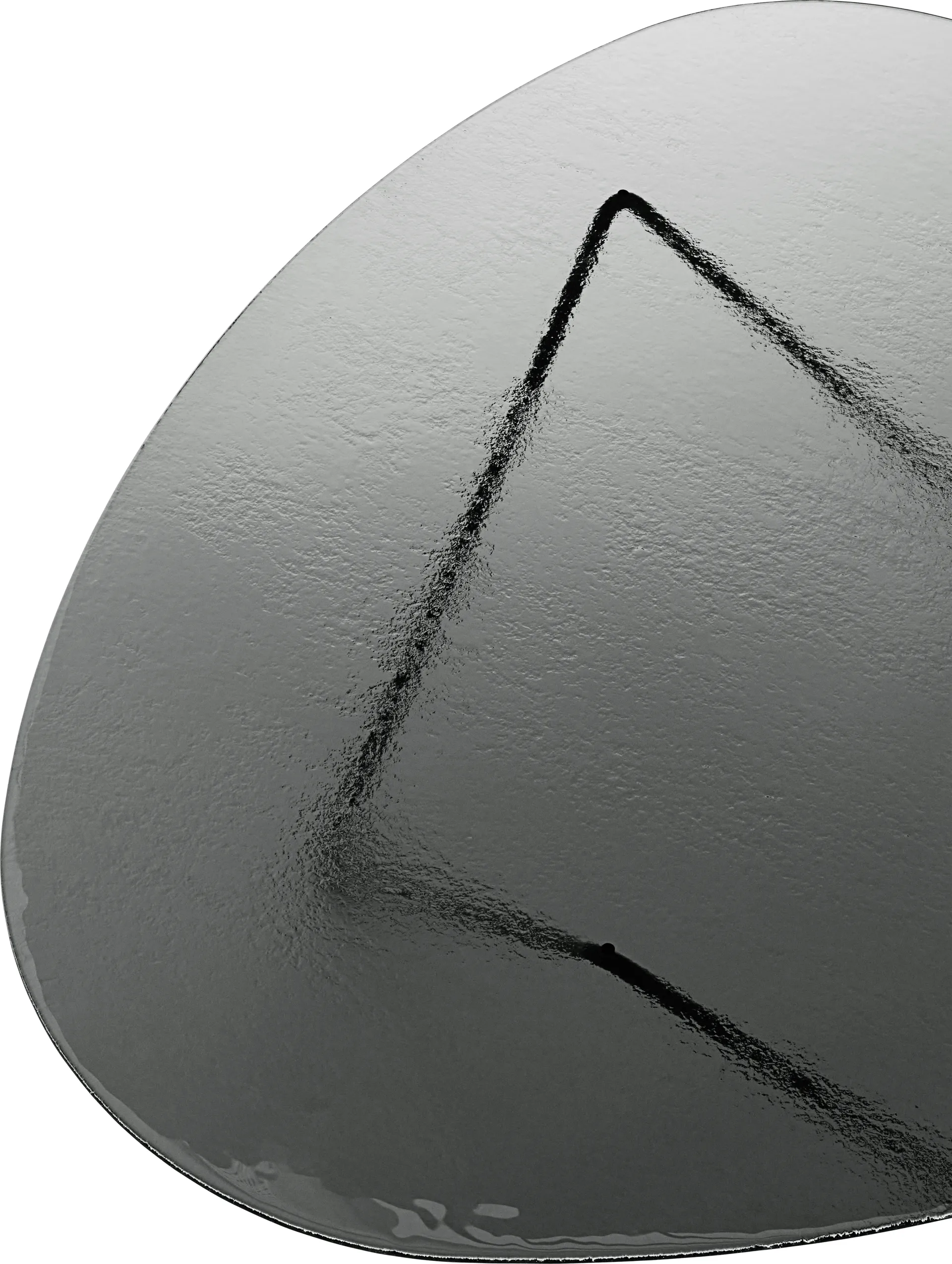 Pedrera Beistelltisch, Schwarz semimatt-Strukturglas smoke GUBI