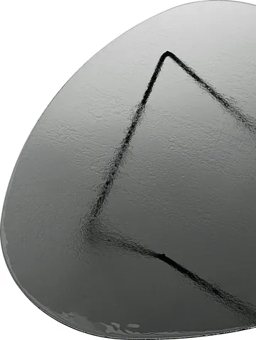 Pedrera Beistelltisch - Schwarz semimatt-Strukturglas smoke - GUBI