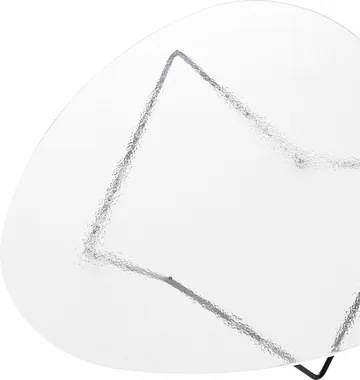 Pedrera Beistelltisch - Schwarz semimatt-Strukturglas transparent - GUBI