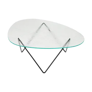 Pedrera Couchtisch - Schwarz semimatt-Strukturglas transparent - GUBI