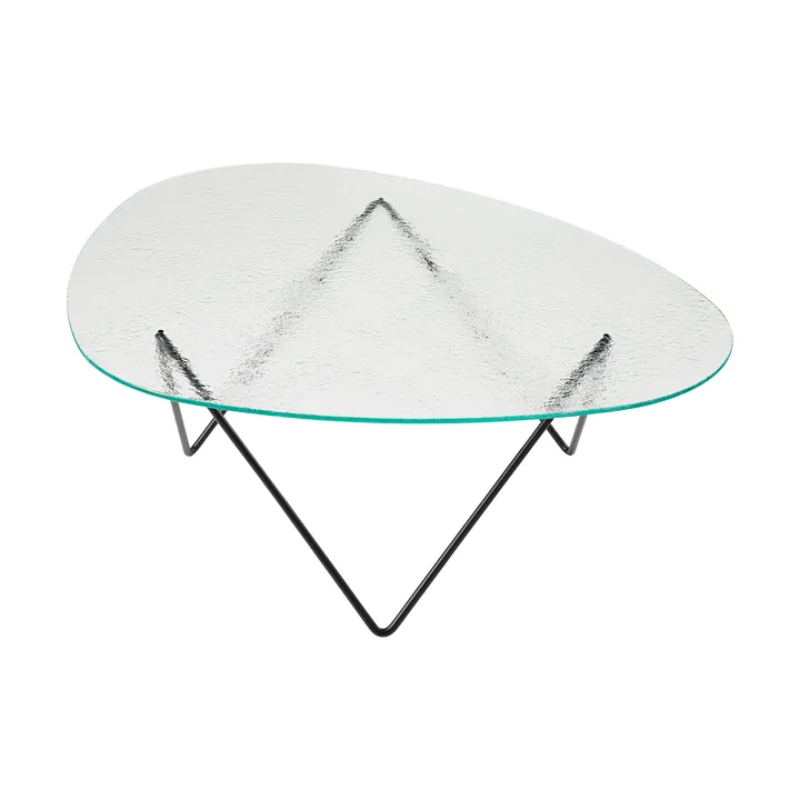 Pedrera Couchtisch - Schwarz semimatt-Strukturglas transparent - GUBI
