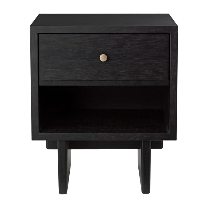 Private Beistelltisch 40 x 50cm, Braun-Eiche schwarz gebeizt GUBI