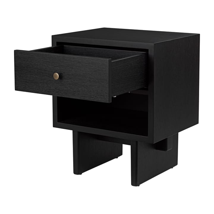 Private Beistelltisch 40 x 50cm, Braun-Eiche schwarz gebeizt GUBI