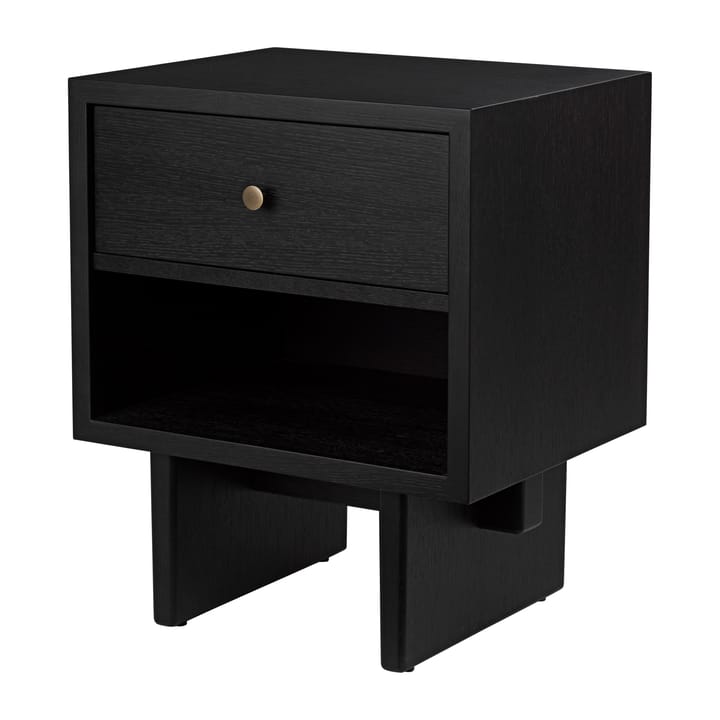 Private Beistelltisch 40 x 50cm, Braun-Eiche schwarz gebeizt GUBI