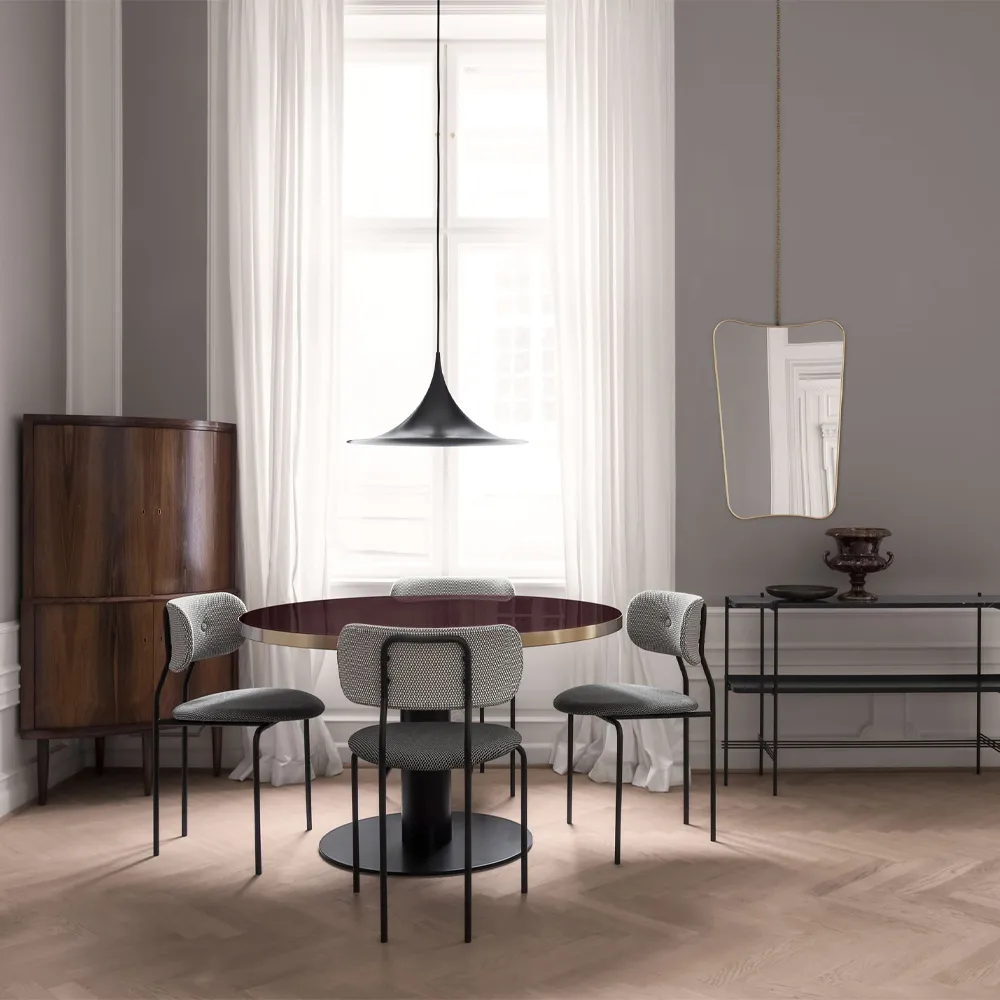 Semi Ø90 Pendelleuchte, White semi matt GUBI