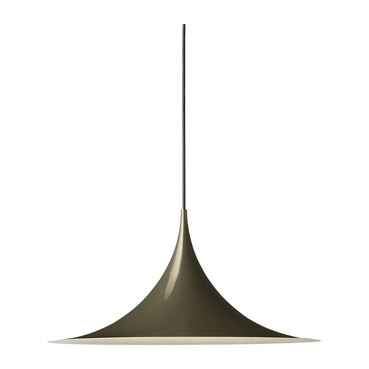 Semi Pendelleuchte Ø47 cm - Dark cocoa glossy - GUBI