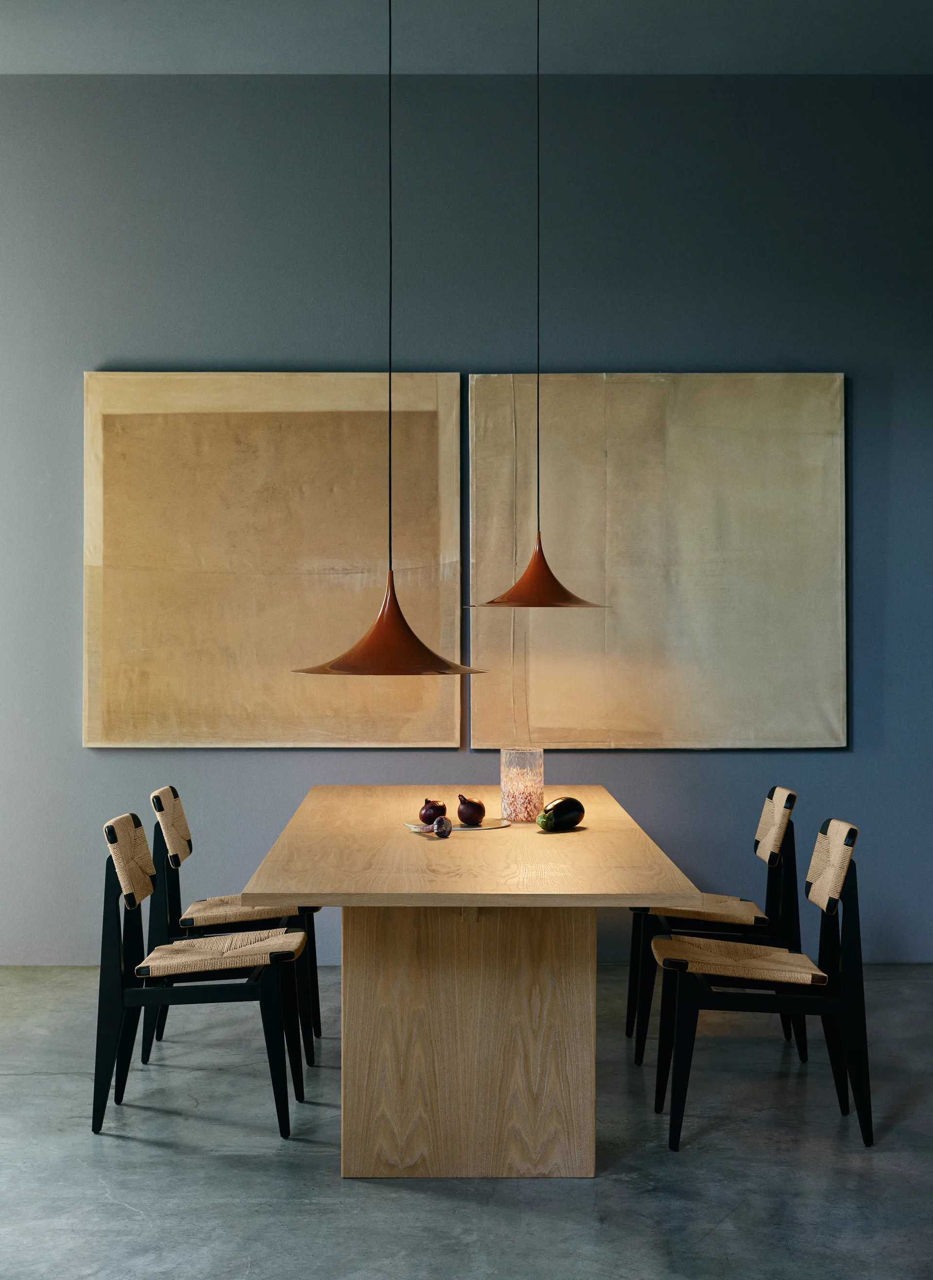 Semi Pendelleuchte Ø 47cm, Roasted pumpkin glossy GUBI