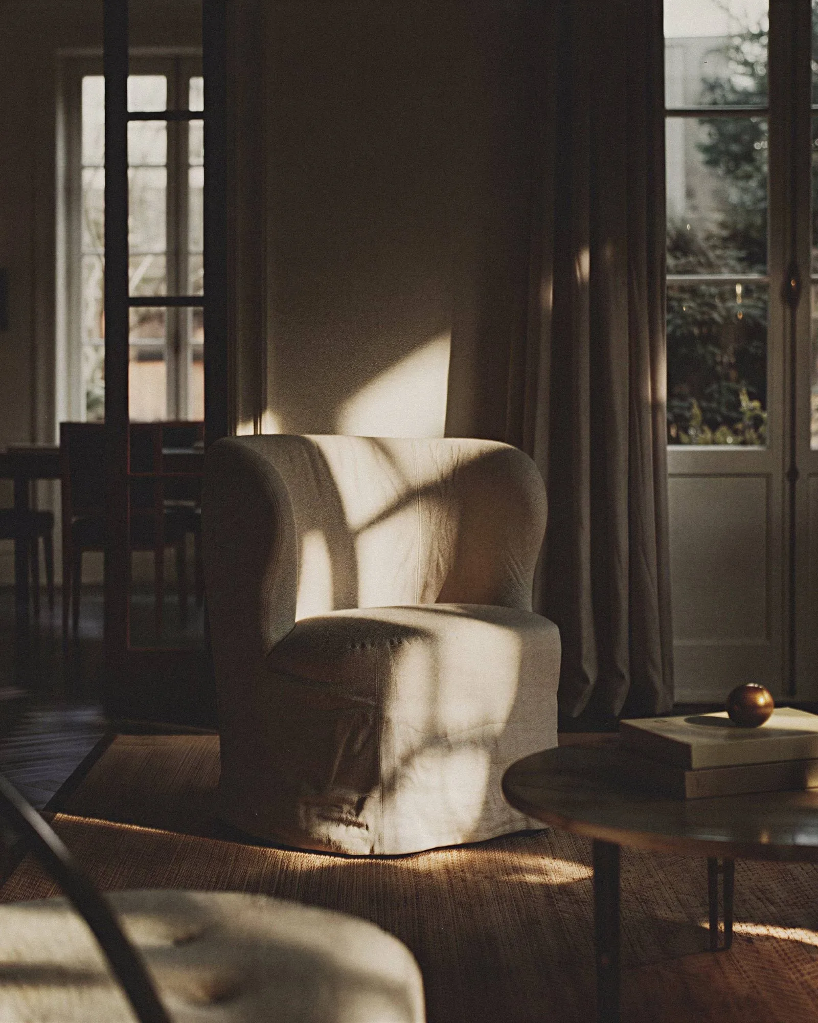 Stay Slipcover Loungesessel, Linen 0023, groß GUBI
