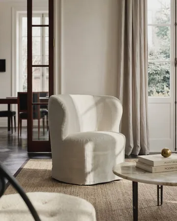 Stay Slipcover Loungesessel - Linen 0024, klein - GUBI