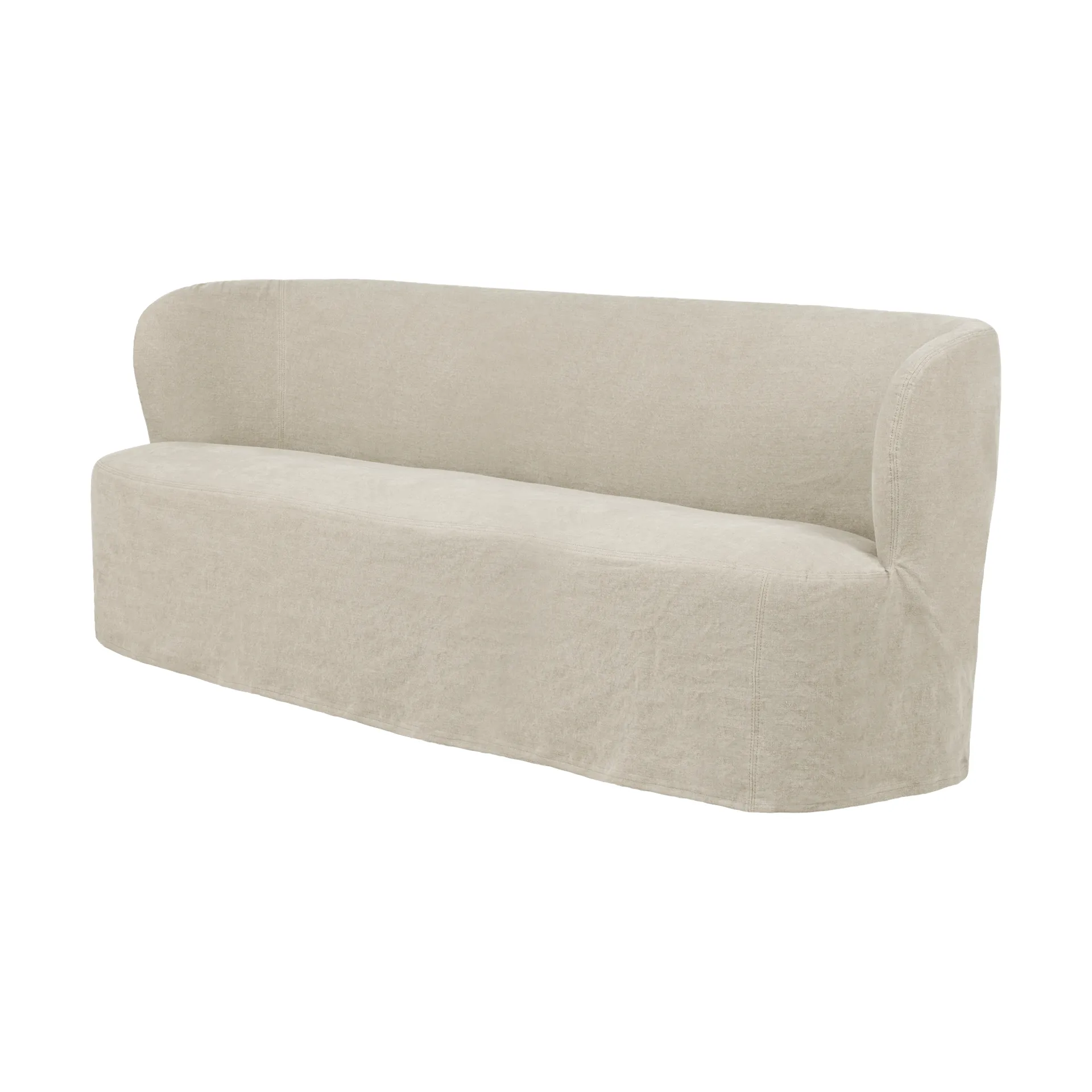 Stay Slipcover Sofa, Linen 0023, 190x70 cm, 2,5-Sitzer GUBI