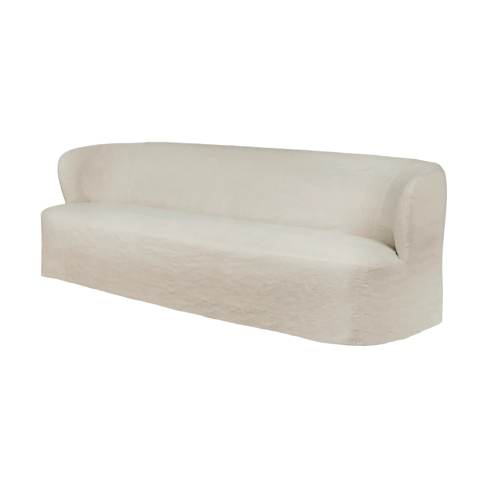Stay Slipcover Sofa, Linen 0023, 260x95 cm, 4-Sitzer GUBI