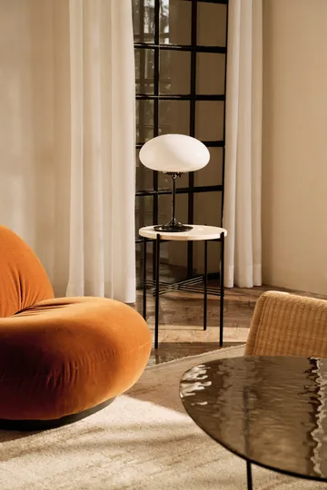 Stemlite Tischleuchte - Black chrome-Opalglas, 42 cm - GUBI