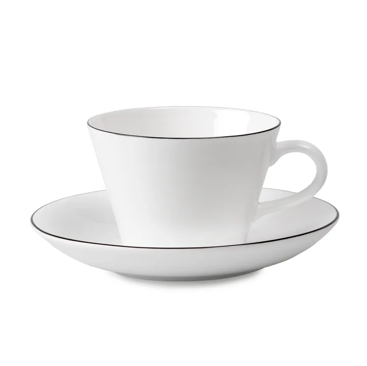 Natur Kaffee-Set Kegel - Kaffeetasse + Untersetzer - Gustafsbergs Porslinsfabrik