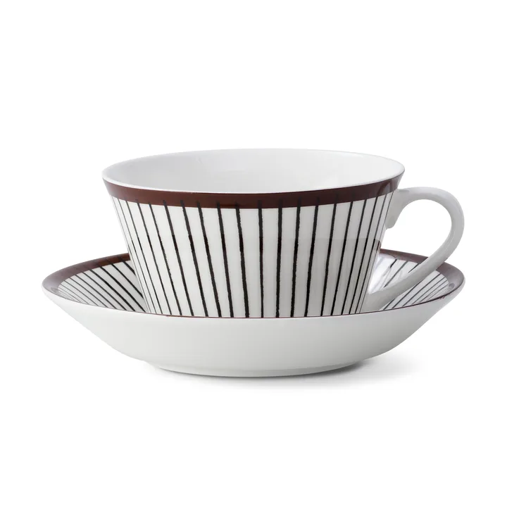 Ribb Teetasse - Teetasse + Untertasse - Gustafsbergs Porslinsfabrik