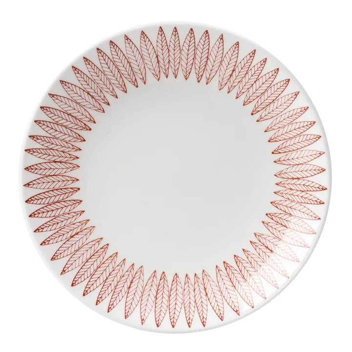 Röd Salix Teller - Ø 28cm - Gustafsbergs Porslinsfabrik