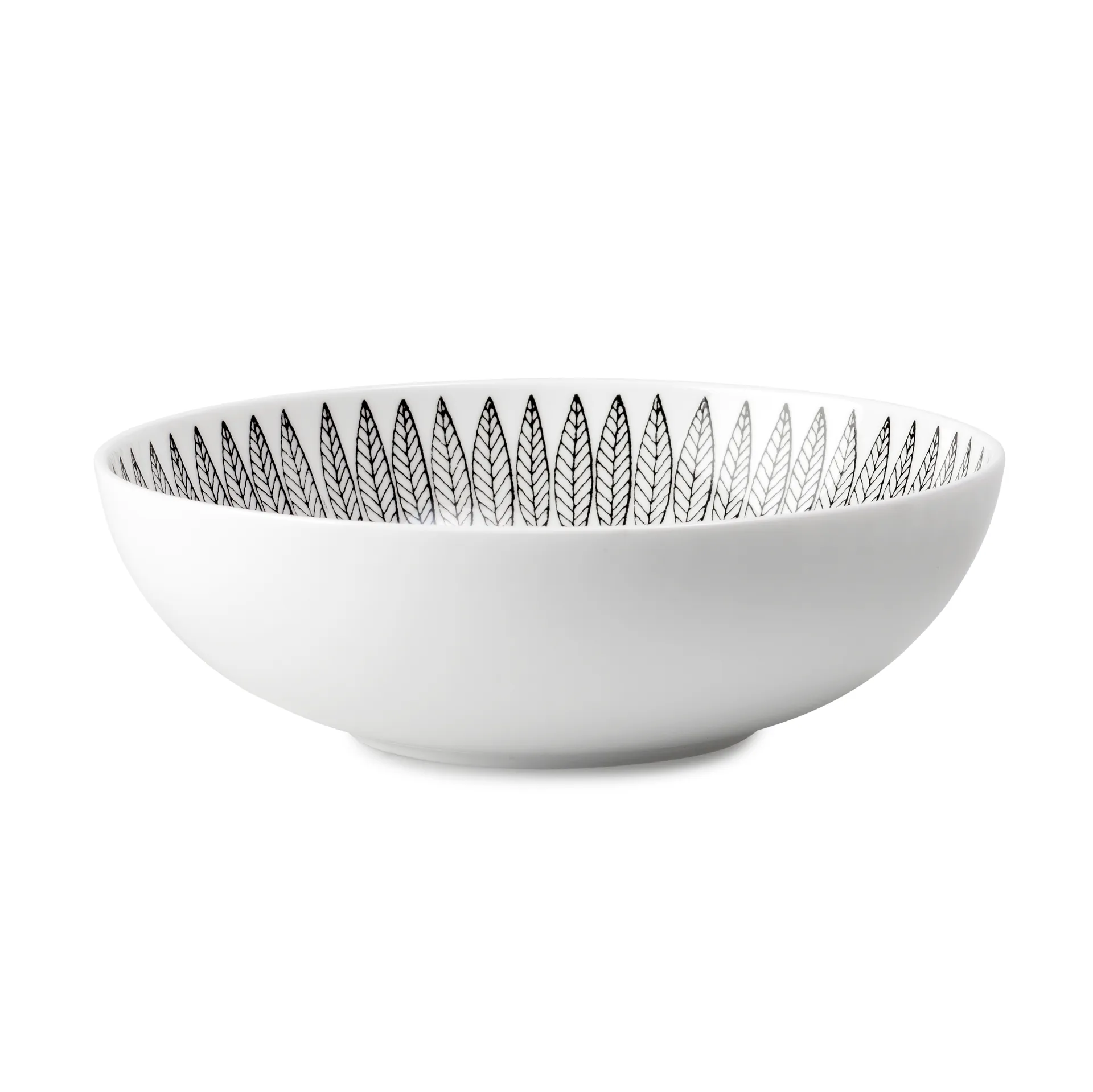 Svart Salix Schale 17cm, Schwarz Gustafsbergs Porslinsfabrik